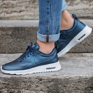 NWOB air max Thea premium rare metallic blue